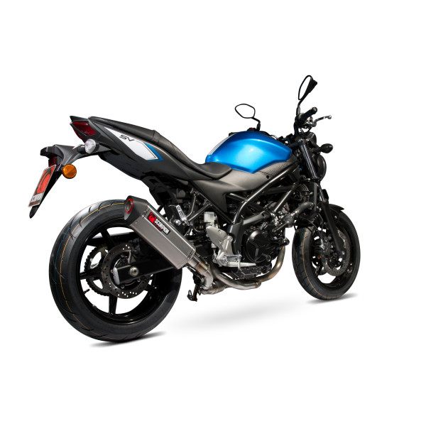 Scorpion Exhaust Suzuki SV650 (2016-2021) / SV650 X, (2018-2021) 2016 - 2021 Serket Parallel Slip-on Brushed Stainless Steel Sleeve